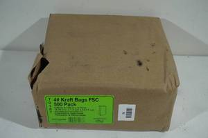 lot 76 image: 4# Kraft Bags - 500 Pack