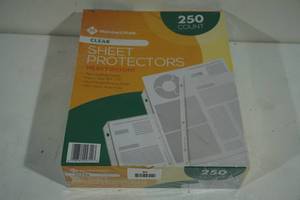lot 83 image: Members Mark Clear Sheet Protectors - 250 Count