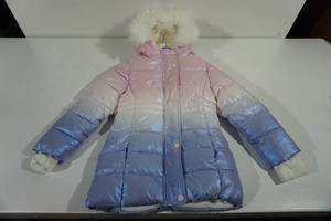 lot 118 image: NEW Metallic Hooded Puffer Jacket - Girls 6