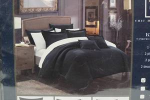 lot 151 image: Chic Home Design Khaya 7 Piece Comforter Set - King