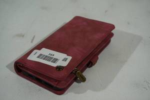 lot 163 image: CaseMe Leather Protective Wallet Style Phone Case - Red