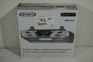 lot 188 image: NEW Jensen Under Cabinet Alexa Enable Bluetooth Music System