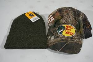lot 214 image: NEW Carhartt Beanie and Bass Pro Shops Hat