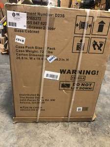 Husky Regular Duty Welded 24-Gauge Steel 1-Drawer 2-Door Garage Base Cabinet in Black (24 in. W x 33 in. H x 16 in. D) good condition review all pictures