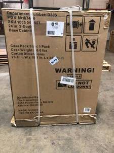 Husky Regular Duty Welded 24-Gauge Steel 2-Door Garage Base Cabinet in Black (24 in. W x 33 in. H x 16 in. D) (new in box) review all pictures