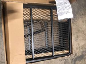 CURT 60 x 24 Black Steel Basket Cargo Carrier (Folding 2 Shank, 500 lbs.) good condition review all pictures