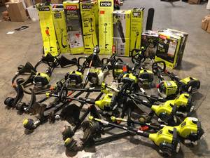 Assorted Lot of Ryobi Trimmers and Trimmer Accessories (various conditions) review all pictures