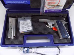 Colt Government Model 1911 Competition Series 9mm Stainless Steel National March Barrel 9mm Brand New In Box