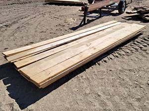 Large Lot of SOFT MAPLE Boards - About 140 BD FT - Longest is 148 and Widest is about 9.75 - All are 1 Thick - Kiln Dried - Not Planed