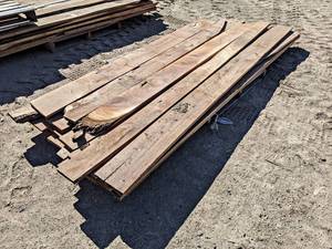 Large Lot of BLACK WALNUT Boards - About 102 BD FT - Longest is 118 and Widest is about 9 - All are 1 Thick - Kiln Dried - Not Planed