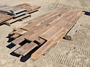 Large Lot of BLACK WALNUT Boards - About 190 BD FT - Longest is 96 and Widest is about 9 - All are 1 Thick - Kiln Dried - Not Planed