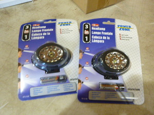 lot 58 image: 2 Power Zone 3 in 1 Headlamps