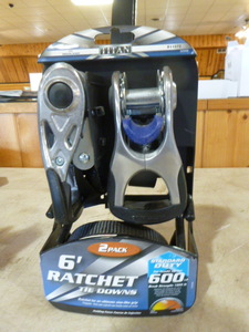 lot 67 image: Titan 6 Ratchet Tie Downs