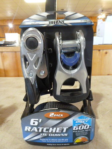 lot 70 image: Titan 6 Ratchet Tie Downs