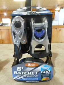 lot 72 image: Titan 6 Ratchet Tie Downs