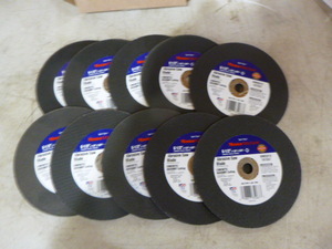 lot 97 image: 10 Master Mechanic Abrasive Saw Blades