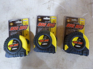 lot 102 image: 3 Big Rig Tape Measures