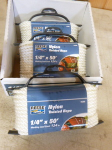 lot 123 image: 3 Spools of Reese Nylon Twisted Rope