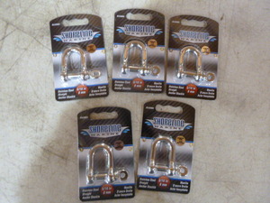 lot 140 image: 5 Shoreline Marine Stainless Steel Straight Anchor Shackles