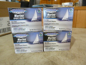 lot 245 image: 4 Boxes of Shoreline Marine Marine Epoxy Paste