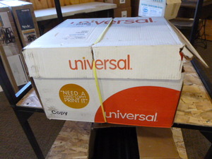 lot 276 image: Case of White Universal Legal Size Printing Paper