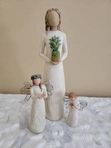 lot 210 image: Collection of 3 Willow Tree Statuettes by Sue Lordi for Demdaco