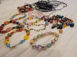 lot 84 image: Colorful Power Beads & Findings with Bracelets