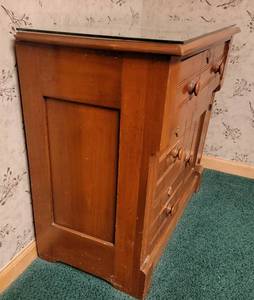 lot 213B image: Antique Maple Washstand Dresser