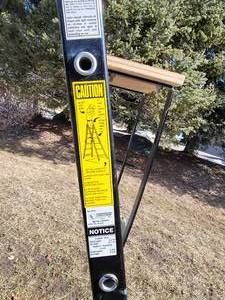 lot 342 image: Folding 12 Foot Ladder