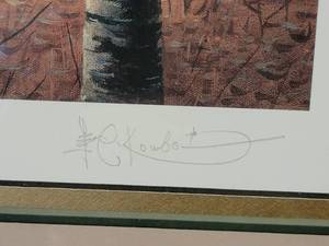lot 162 image: Natural Fine Art Print by Les Kouba - Heartland Grouse
