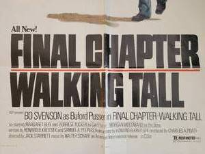lot 125G image: Vintage Movie Promotional Poster - Final Chapter- Walking Tall