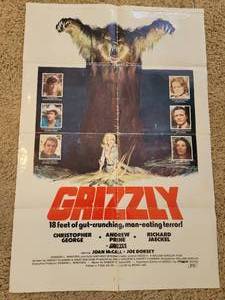 lot 125J image: Vintage Movie Promotional Poster - Grizzly