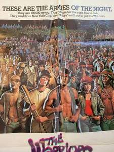 lot 125B image: Vintage Movie Promotional Poster - The Warriors
