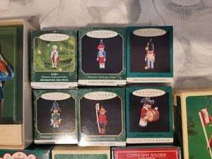 lot 273 image: Vintage Hallmark SOLDIERS Christmas Ornaments NOS