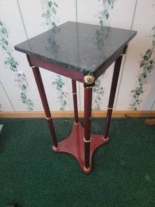 lot 97 image: Stylish Stone Top Accent Table