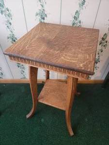 lot 98 image: Vintage Carved Accent Table