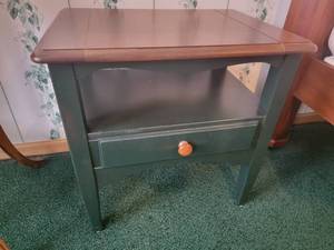 lot 160 image: Green Bedside Table