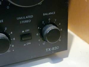 lot 404 image: Onkyo Quartz Synthesized Tuner Amplifier TX-830