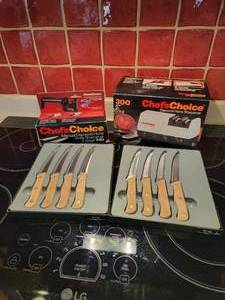 lot 408 image: Steak Knife Sharpening Kit