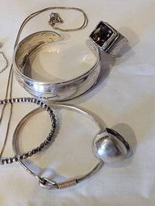 lot 84B image: Collection of Sterling Silver Jewelry