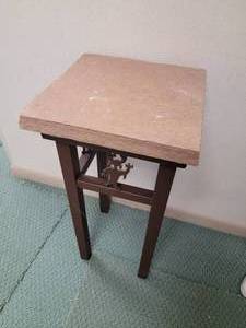 lot 71 image: Steel Frame Pedestal Table Plant Stand
