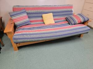 lot 41 image: Comfy Convertible Futon