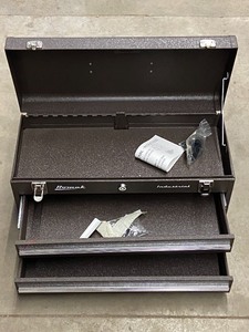 Homak Industrial Steel 2-Drawer Toolbox, Locks -- Keys Included