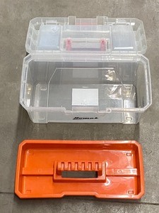 Homak 16 Clear Plastic Toolbox