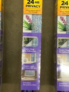 Lot Of (4) 36 x 6.5ft Rolls Of Decorative Mosaic Circles Gilla Window Film