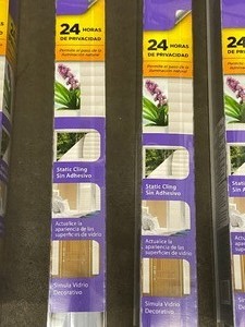 Lot Of (4) 36 x 6.5ft Rolls Of Decorative Faux Shades Gilla Window Film