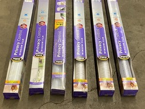 (6) 36 x 6.5ft Rolls Of Assorted Gilla Decorative Window Film