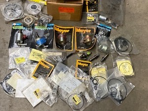 Large Lot Of Assorted Meyers Snow Plow Parts  Pump Rebuild Kits  O-Rings  Valves  Etc --- See All Pics