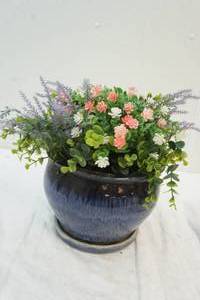 flower pot with flowers