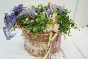 flower pot with flowers